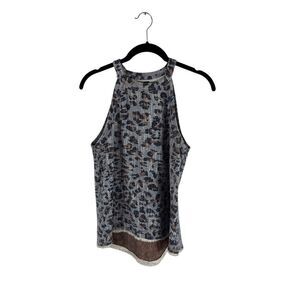 W5 Navy orange racer back tank - size s
